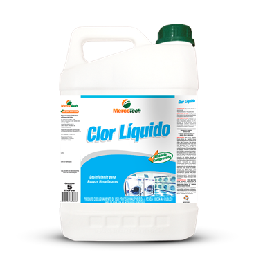 Mercotech Clor Liquido Alvejante e Desinfetante Para Roupas Hospitalares
