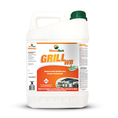 Mercotech Grill WB Desincrustante Alcalino Para Remoção de Gordura Carbonizada