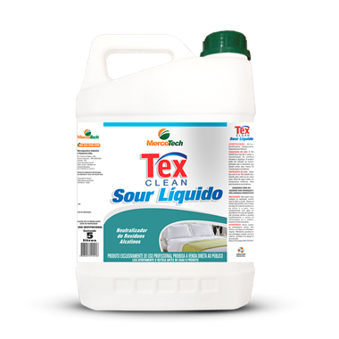 Tex Clean Sour Liquido Neutralizador de Residuos Alcalinos Para Lavar Roupas