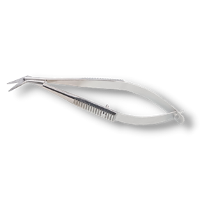 Tesoura Vannas Lateral Angulada 9cm Lateral Angulada