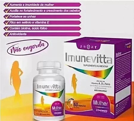 Imunevitta Mulher com 60 Munevitta Mulher C/60