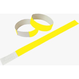 Pulseira Amarela Neon para Controle de Acesso Med