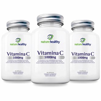 Kit c/ 3 Vitamina C 1000mg