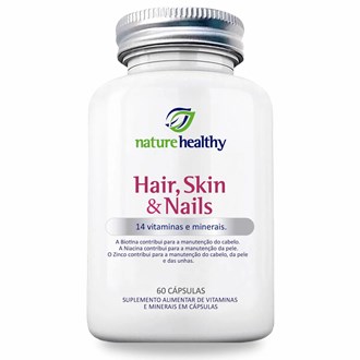 Hair, Skin & Nails c/ 14 Vitaminas e Minerais