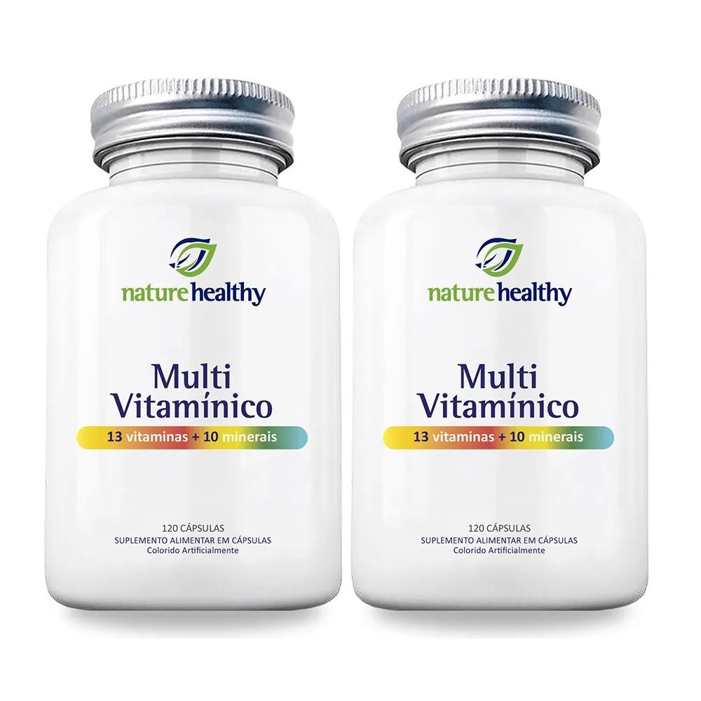 Kit c/ 2 Multivitamínico A/Z c/ 13 Vitaminas + 10 Minerais