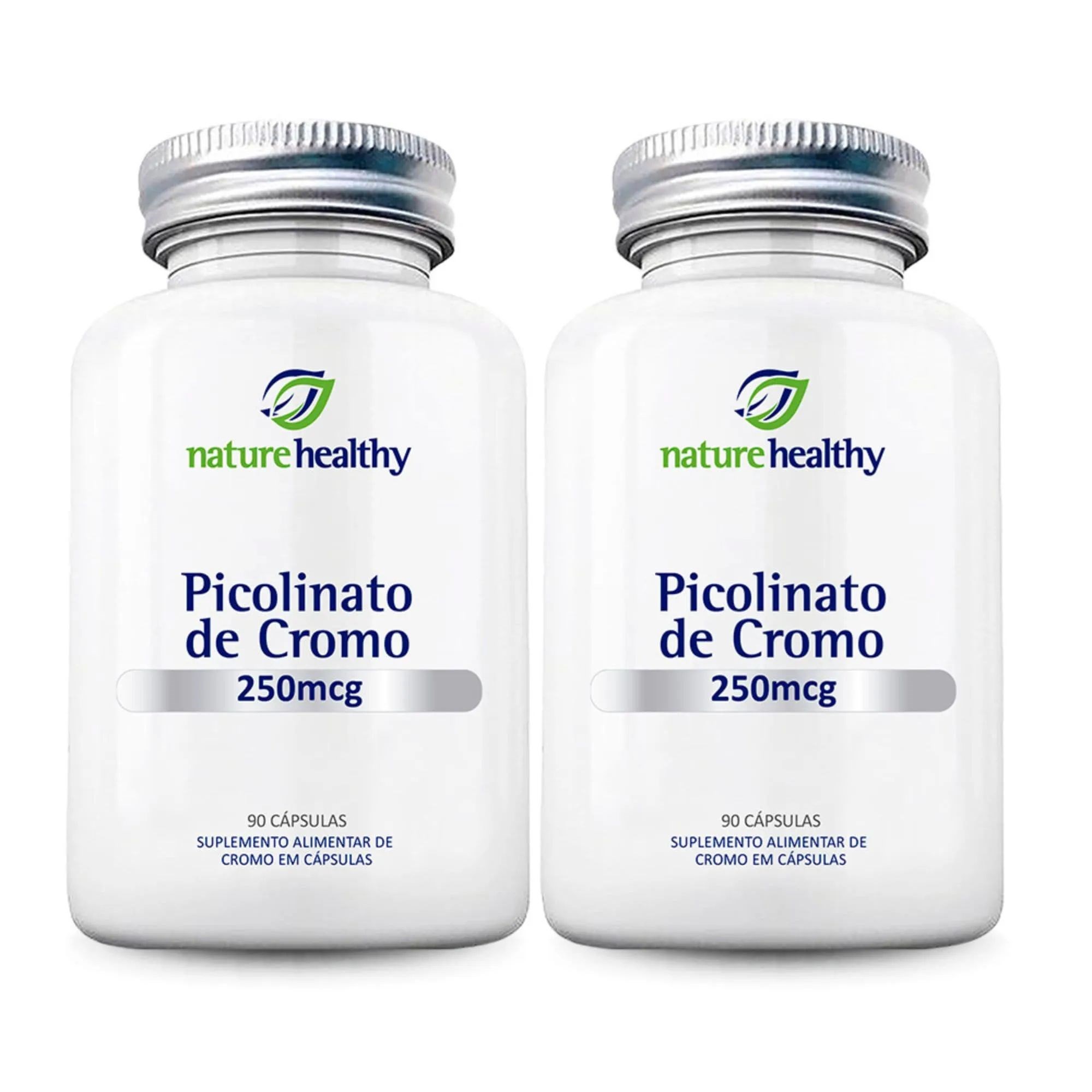 Kit c/ 2 Picolinato de Cromo 250mcg