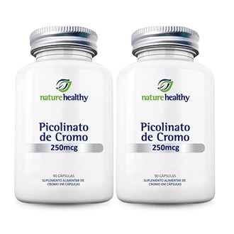Kit c/ 2 Picolinato de Cromo 250mcg