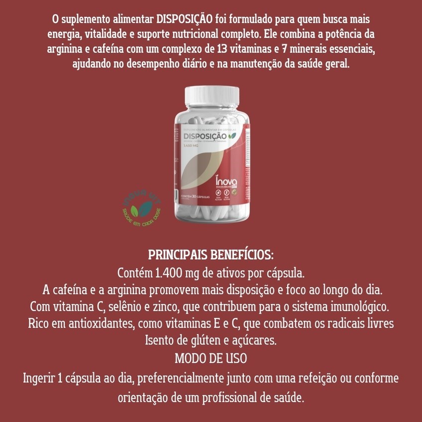 DISPOSIÇÃO 1.400MG 30 CAPS
