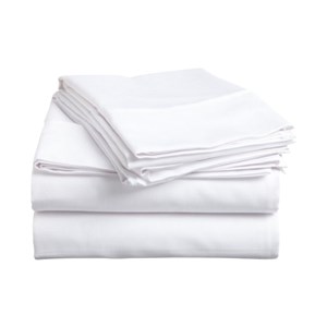 Lençol Solteiro Simples - 180 Fios - 1,80cm x 2,50cm - Percal - Branco