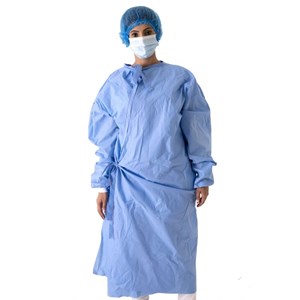 Capote Cirúrgico com Opa - Azul Claro - Brim Leve - 200 grs/m² - P