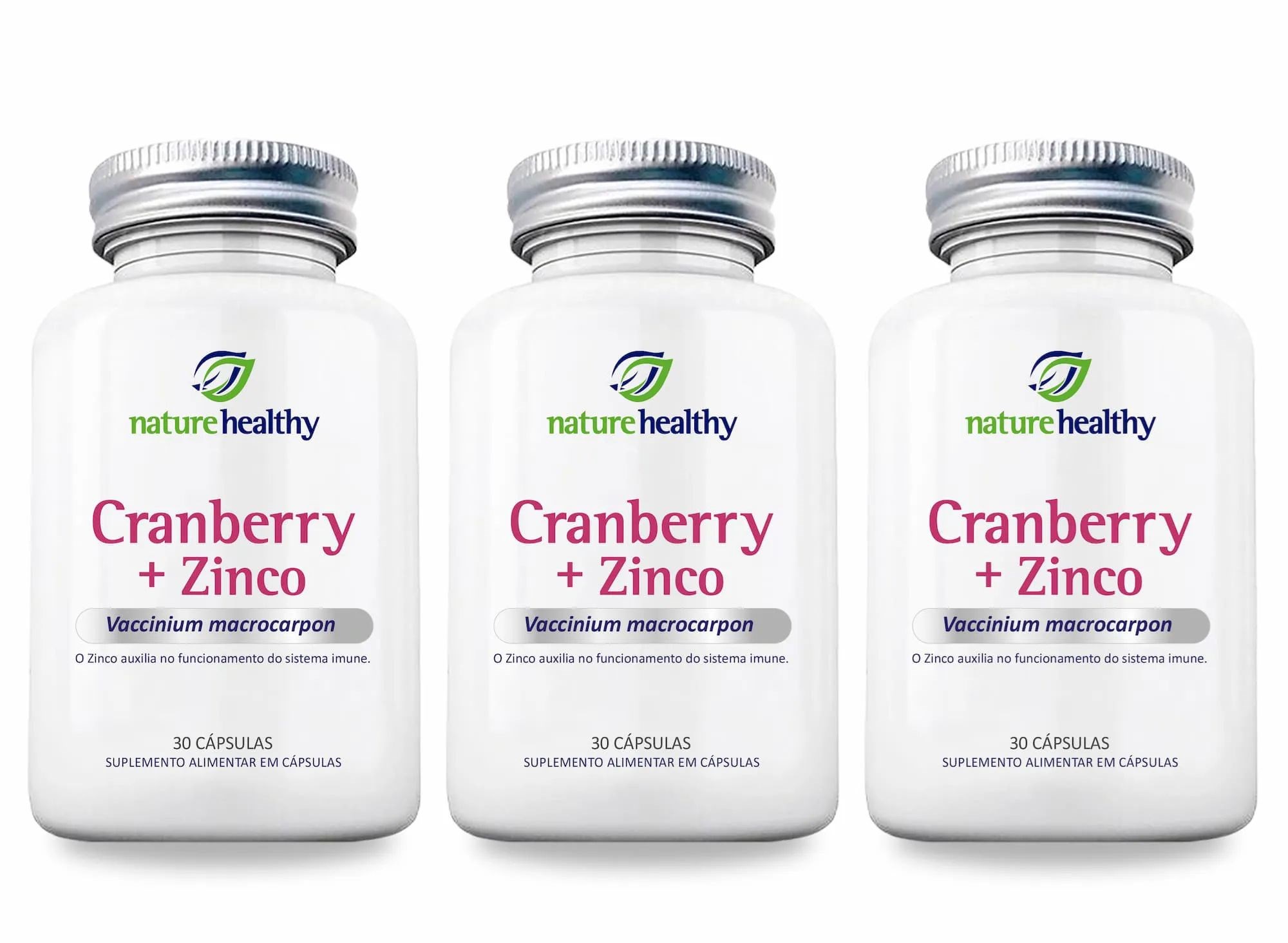 Kit c/ 3 Cranberry Exocyan + Zinco