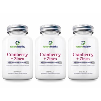 Kit c/ 3 Cranberry Exocyan + Zinco