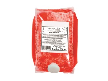 Sabonete Espuma Pitanga - Caixa com 6 refis X 400ml -Exaccta