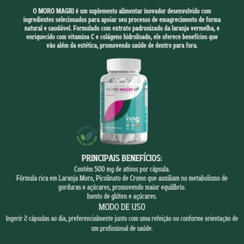 MORO MAGRI 500MG 60 CAPS