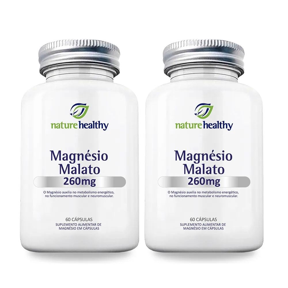 Kit c/ 2 Magnésio Malato 260mg