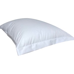 Fronha com 2 Abas - 200 Fios - 0,50cm x 0,70cm - Percal - Branco