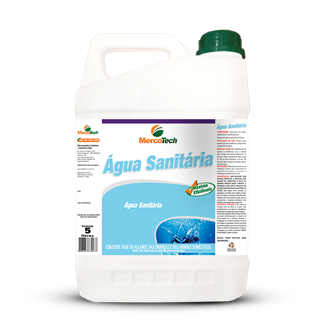 Agua Sanitária 2,5% de Cloro Ativo Sanitizante Germicida Clorado - 5 Litros