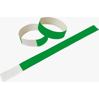 Pulseira Verde Bandeira para Identificação Laser Pro