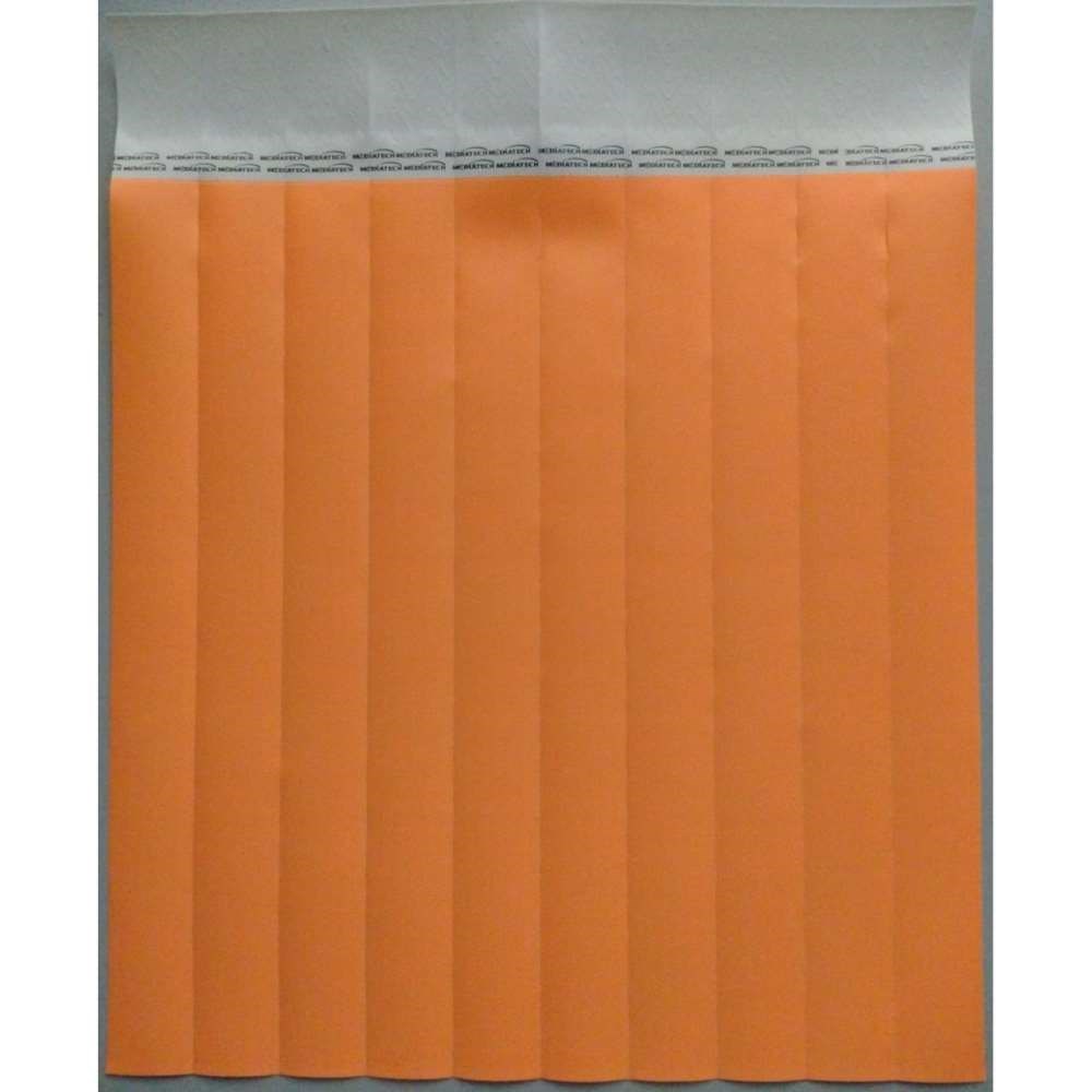 Pulseira Laranja Neon para Identificação Med