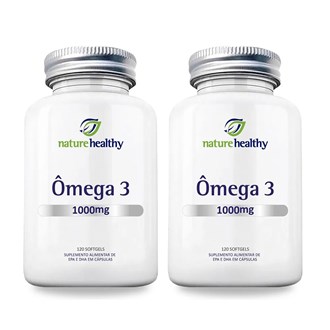 Kit c/ 2 Ômega 3 1000mg Fonte de EPA e DHA