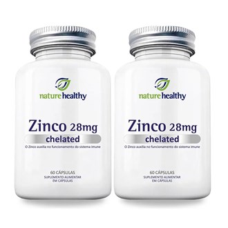 Kit c/ 2 Zinco Quelato 28mg