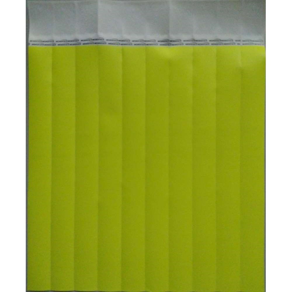 Pulseira Amarela Neon para Controle de Acesso Med