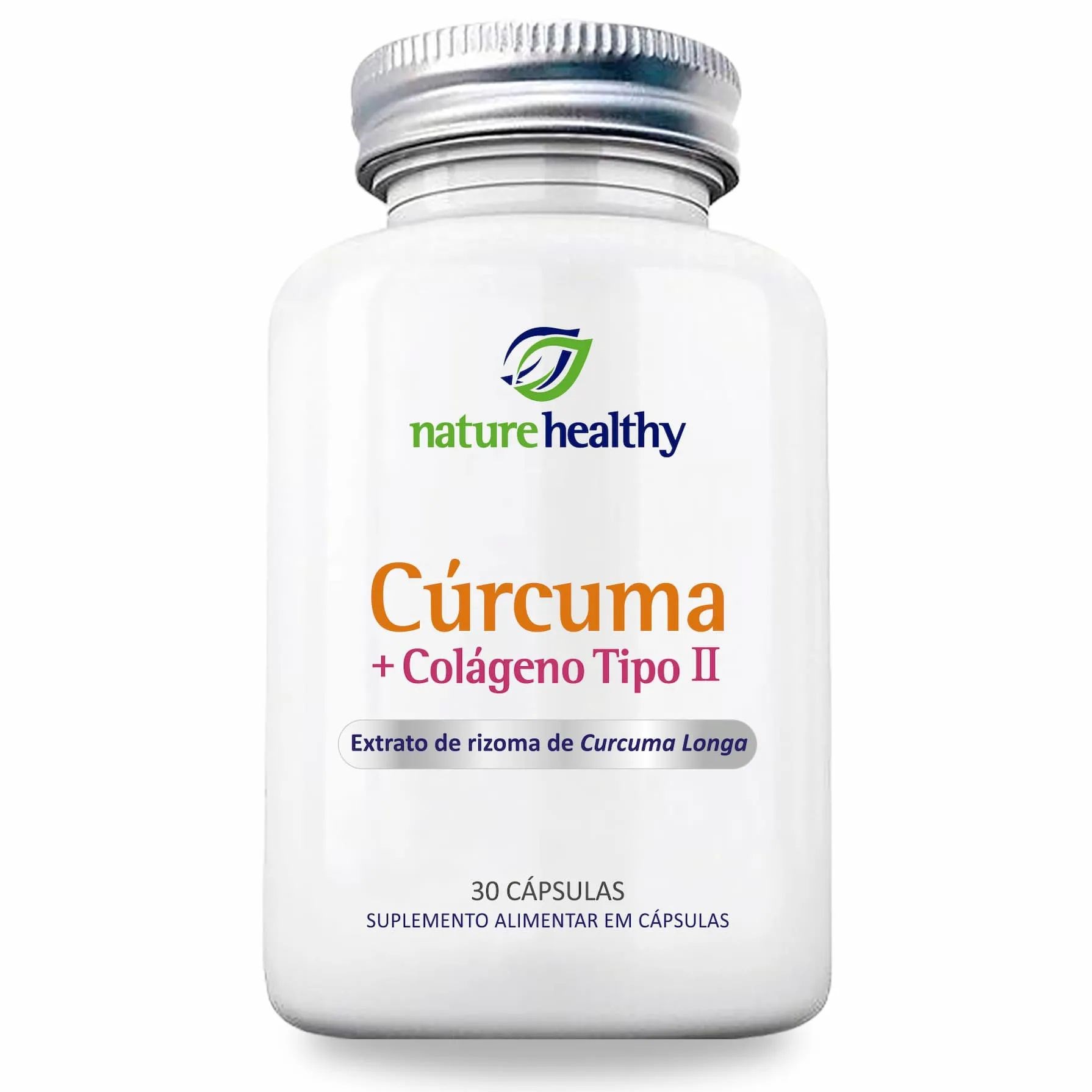 Extrato de Cúrcuma Longa 130mg + Colágeno 40mg Tipo 2