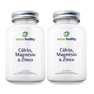 Kit c/ 2 Cálcio, Magnésio & Zinco
