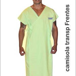 Camisola Transpassada - 140 Fios -Bege Claro/Palha - Percal,Cretone - P