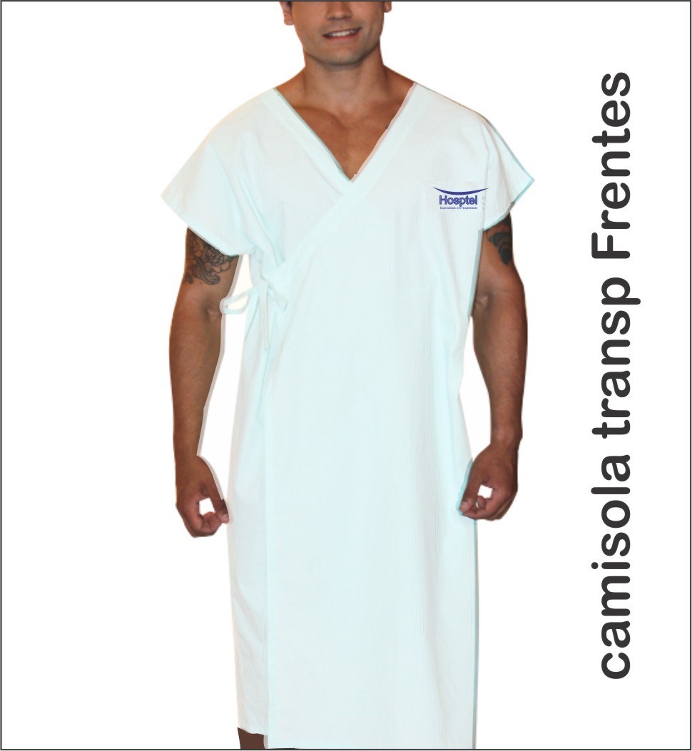 Camisola Transpassada - 140 Fios - Branco - Percal,Cretone - EG